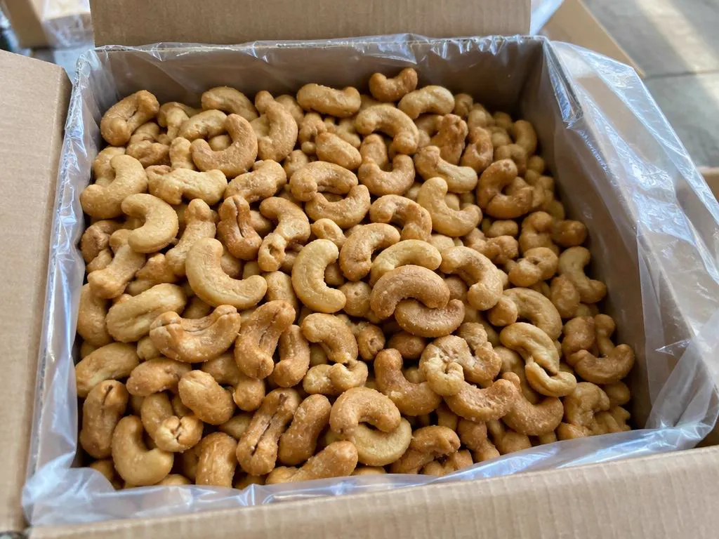 Fresh Salted cashew nuts grown and packed in Kenya for wholesale export