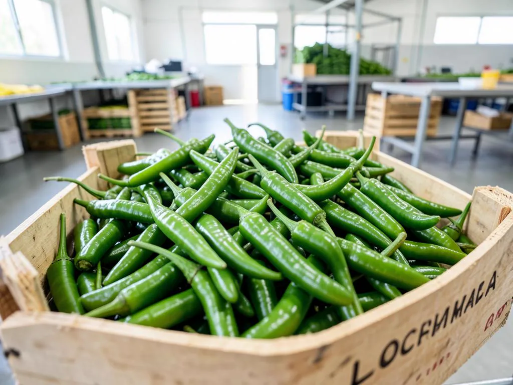 Fresh Long green chilli grown and packed in Kenya for wholesale export