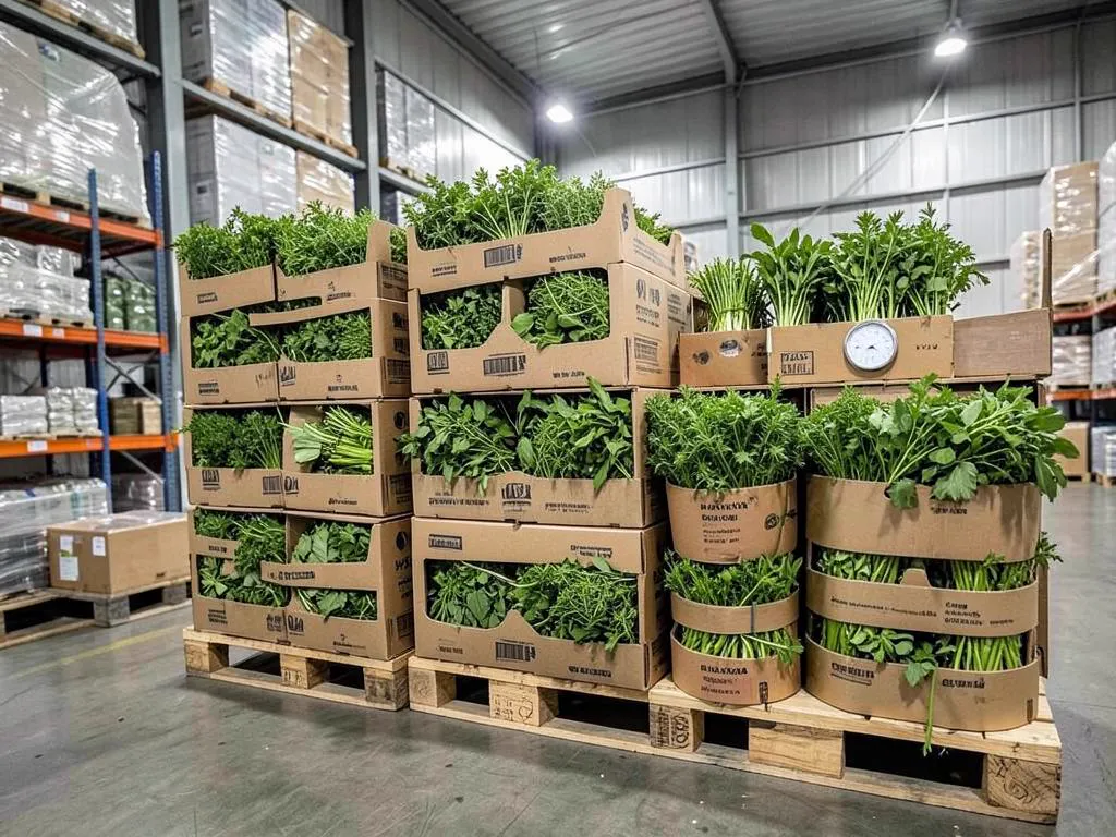 Cold chain handling of fresh herb consignments in Kenya
