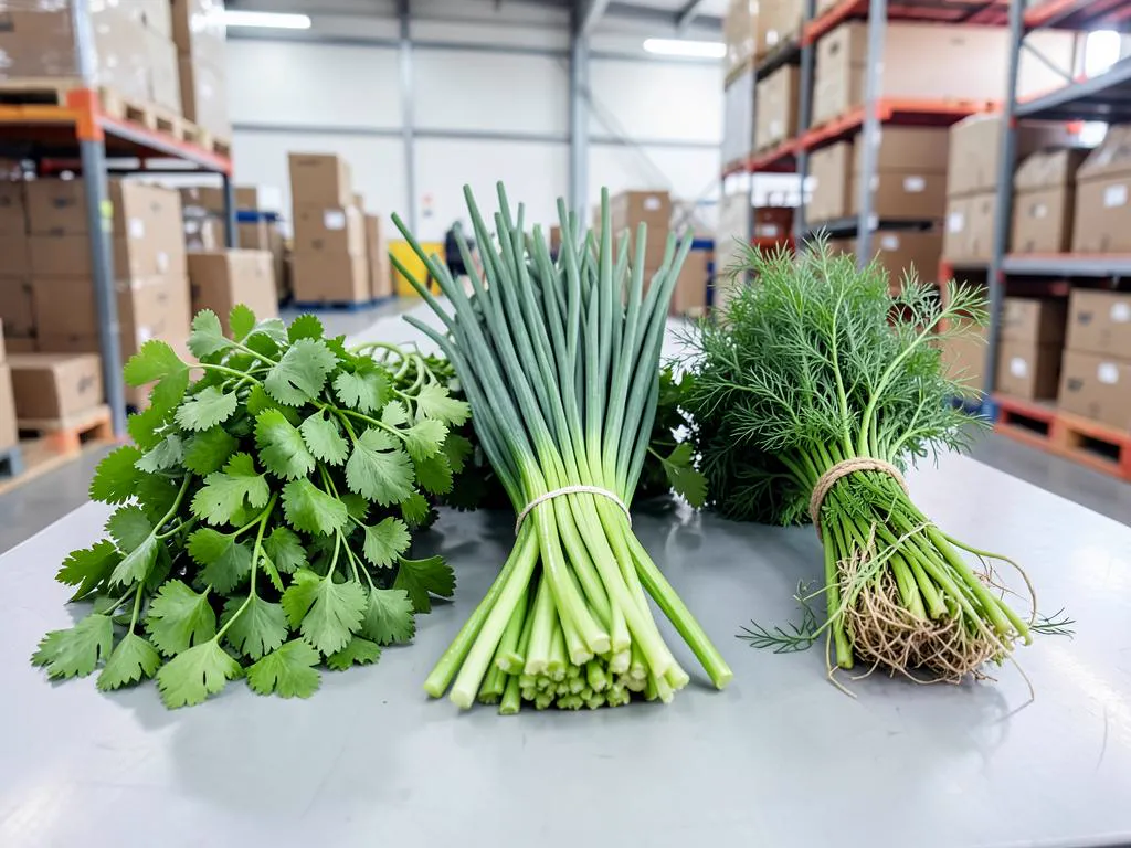 Fresh Coriander, chives & dill grown and packed in Kenya for wholesale export