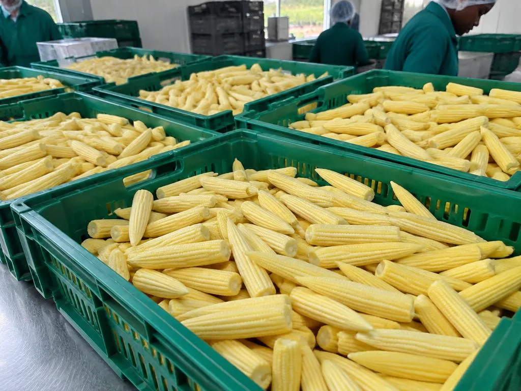 Fresh Baby corn grown and packed in Kenya for wholesale export